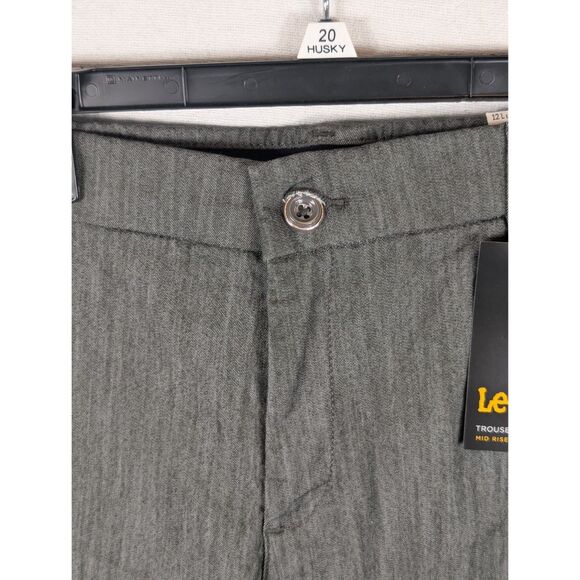 Lee Trouser Regular Fit Mid Rise Flex Motion Pants Gray Women's Size 12 Long NWT - Picture 5 of 13